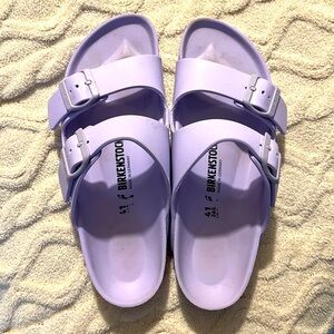 COPY - Birkenstock sandals, light purple in color.  Worn very little.